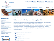 Tablet Screenshot of hermann-herzog-schule-heilbronn.de